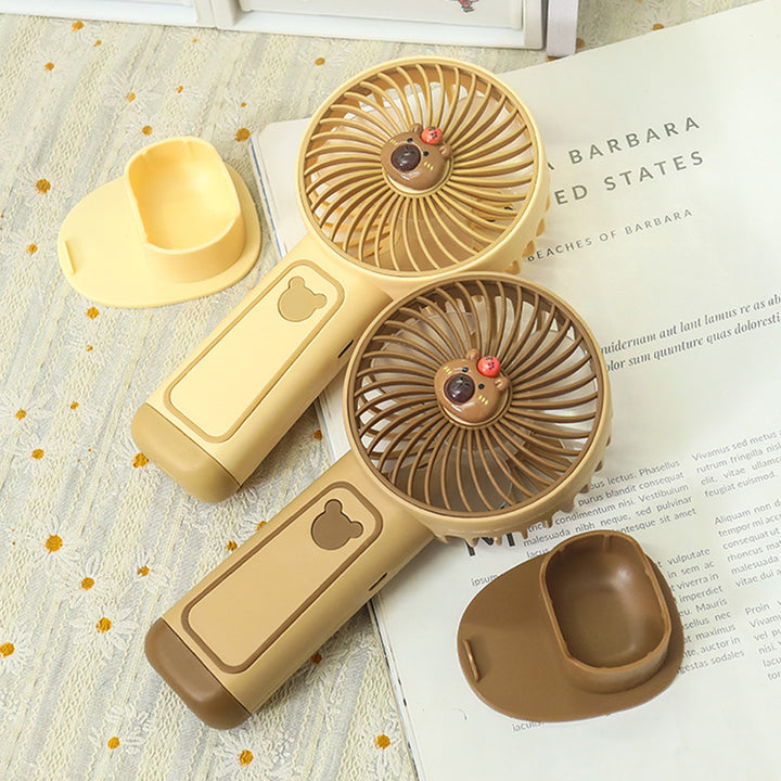Ladies portable table fan with playful animal design Stornfield