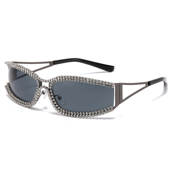 Women Cat-Eye Sunglasses with Sparkling Crystal Frame Stornfield