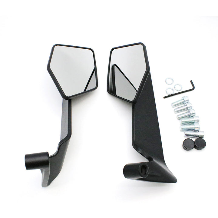 Motorcycle rearview mirror with modern, aerodynamic design Stornfield