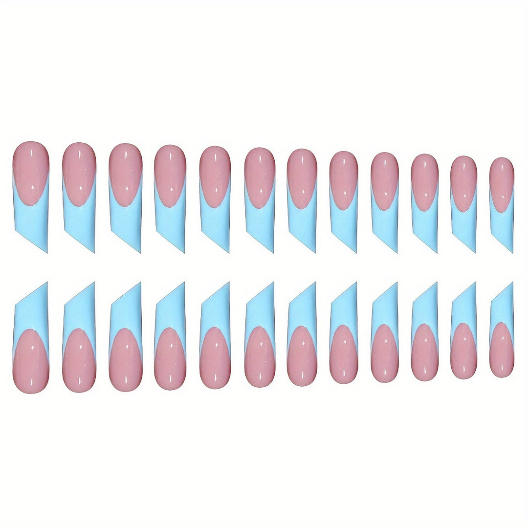 Modern Geometric Press-On Nail Art Stornfield