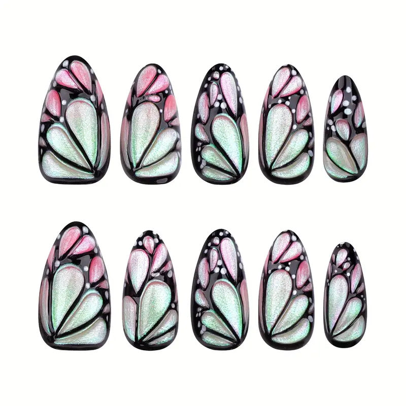 Artistic Butterfly Nail Art Extensions Stornfield