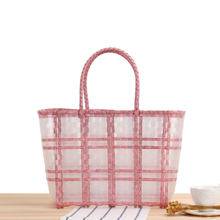 Stylish Transparent Shopping Bag Made of Woven Material Stornfield