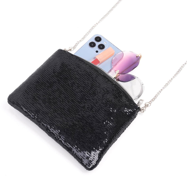 Elegant Clutch with Glitter Details Stornfield