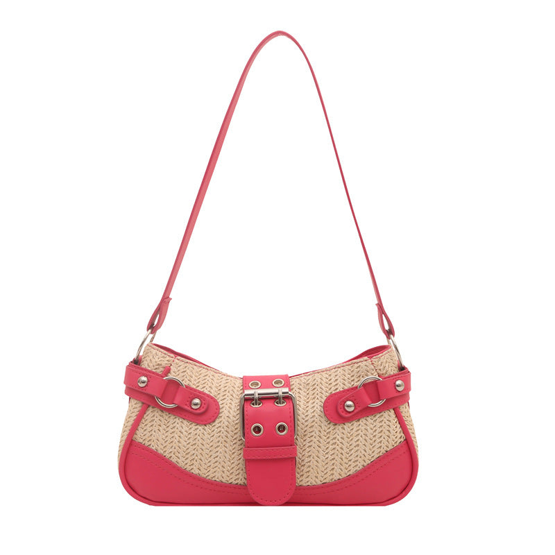 Textured Woven Handbag