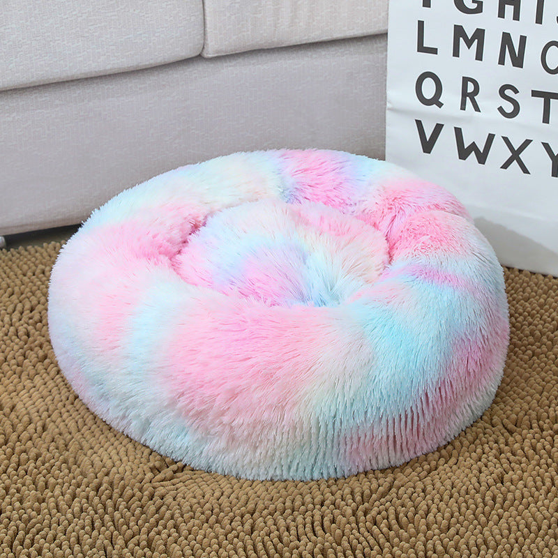 Women Round Plush Pet Bed Stornfield