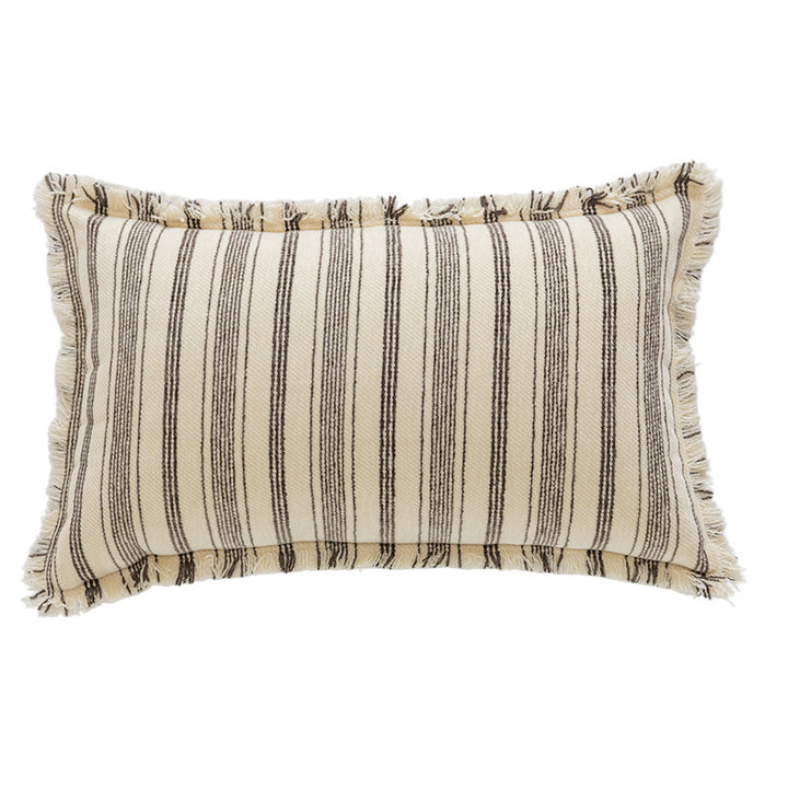 Textured Striped Throw Pillow