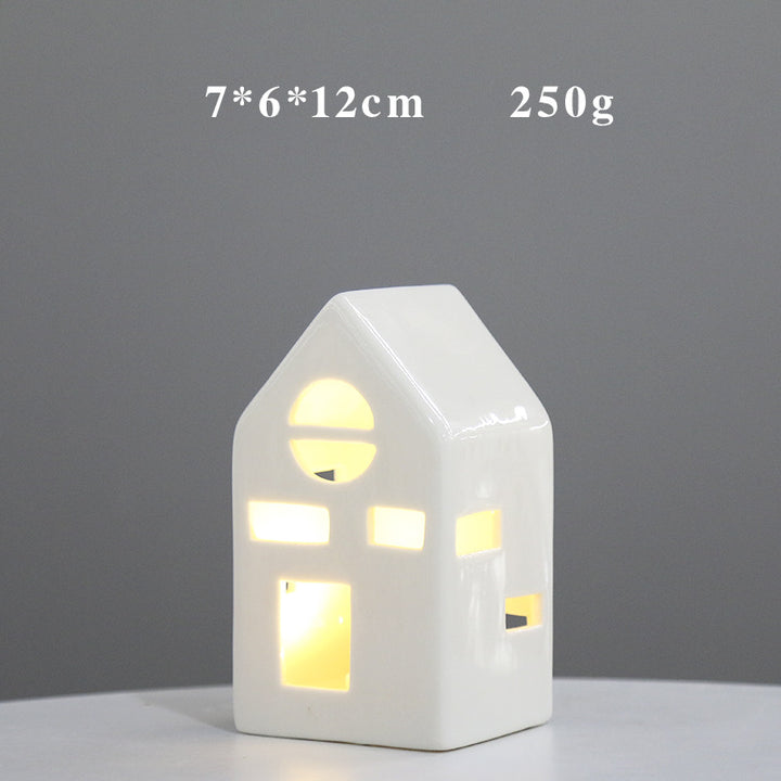 Decorative Ceramic House Lantern Stornfeild 1790310210