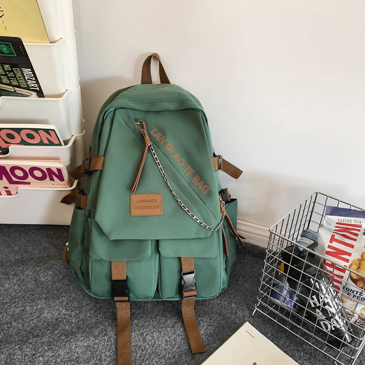 Casual Multi-Pocket School Backpack Stornfield