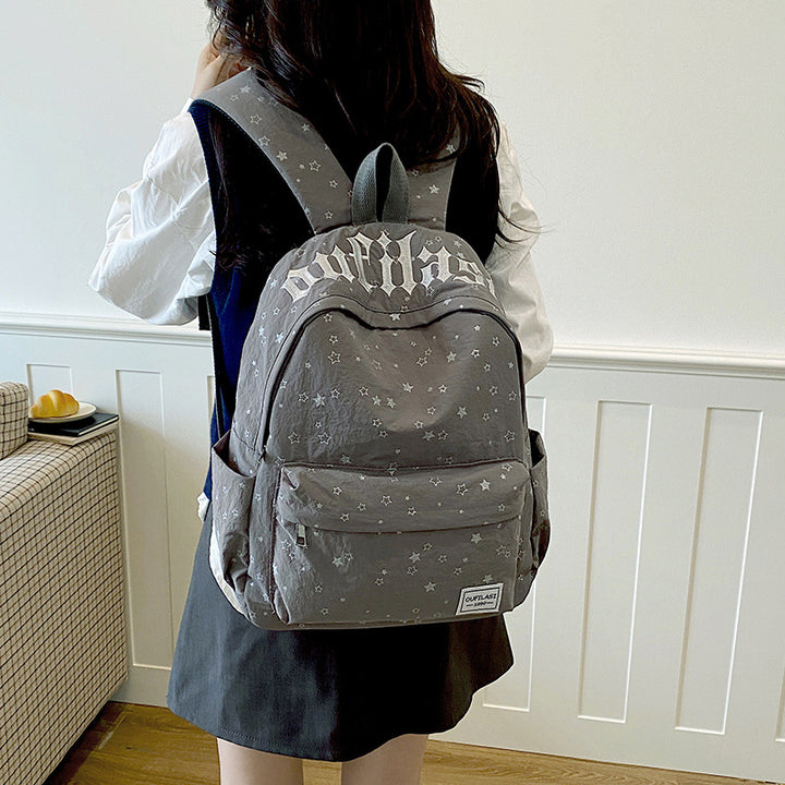 Versatile Star-Patterned Casual Backpack Stornfield