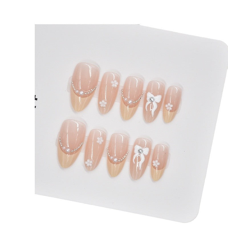 Elegant Floral Press-On Nail Art Stornfield
