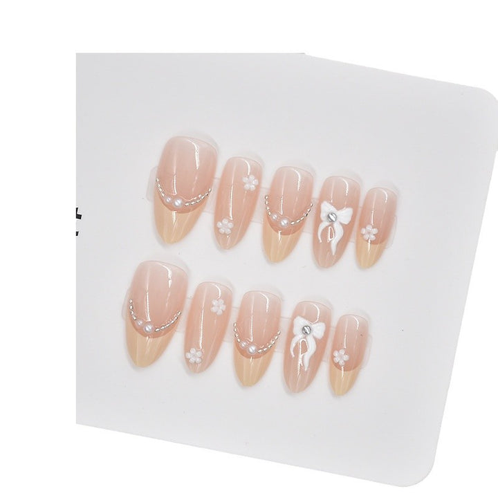 Elegant Floral Press-On Nail Art Stornfield