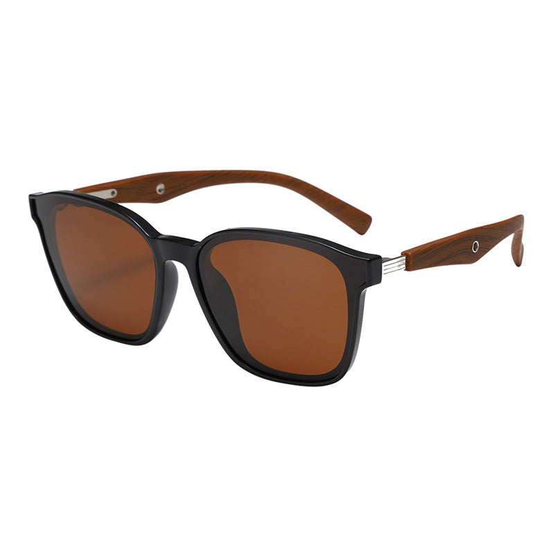Women stylish oversized sunglasses with wooden accents Stornfield