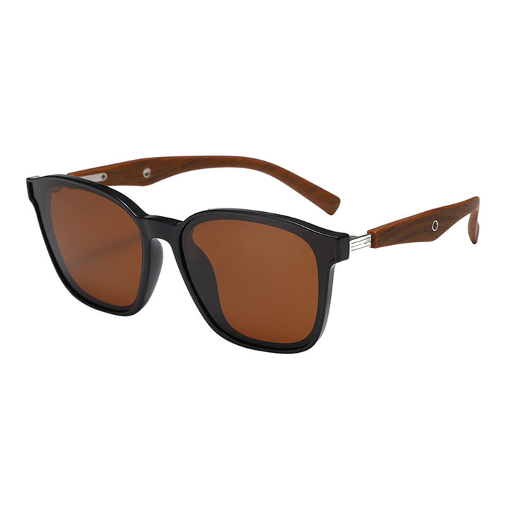 Women stylish oversized sunglasses with wooden accents Stornfield