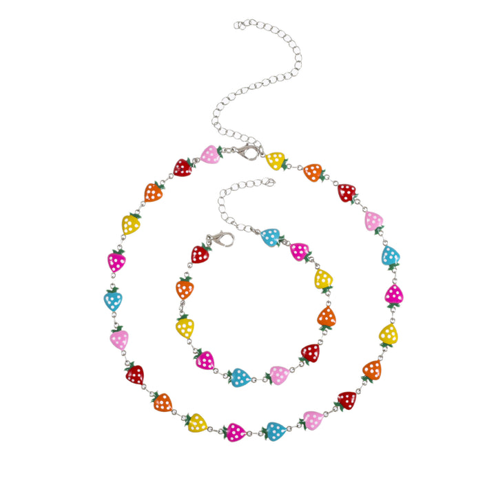 Whimsical Strawberry Charm Bracelet Stornfield