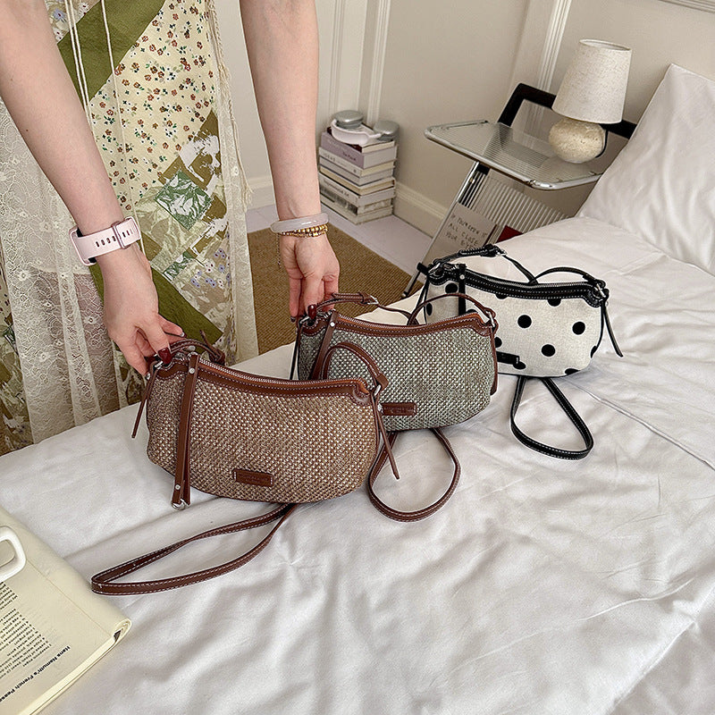 Trendy Polka Dot Crossbody Clutch