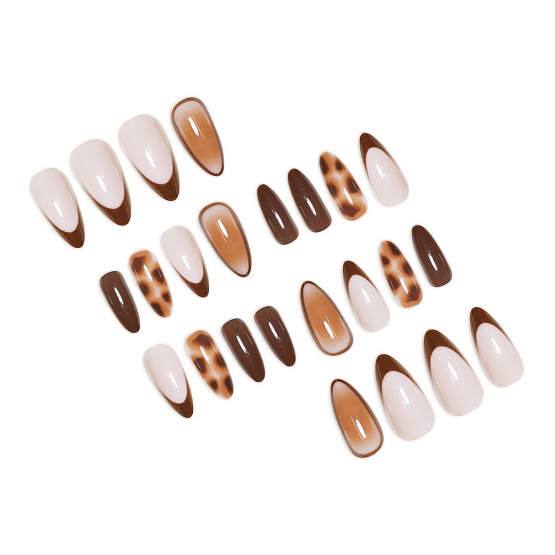 Artistic Stiletto Press-On Nail Set with Modern Design Stornfield