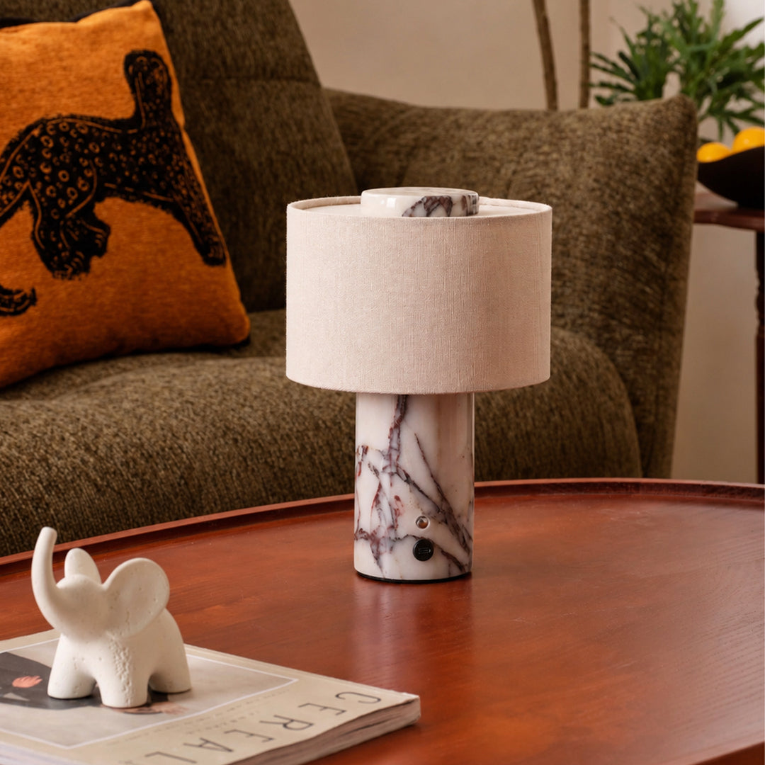 Modern Stone Base LED Table Lamp