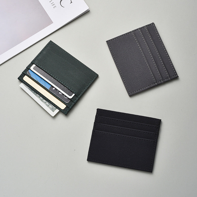 Textured Leather Card Holder