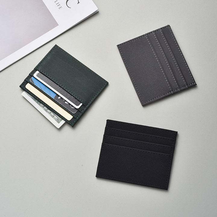 Textured Leather Card Holder