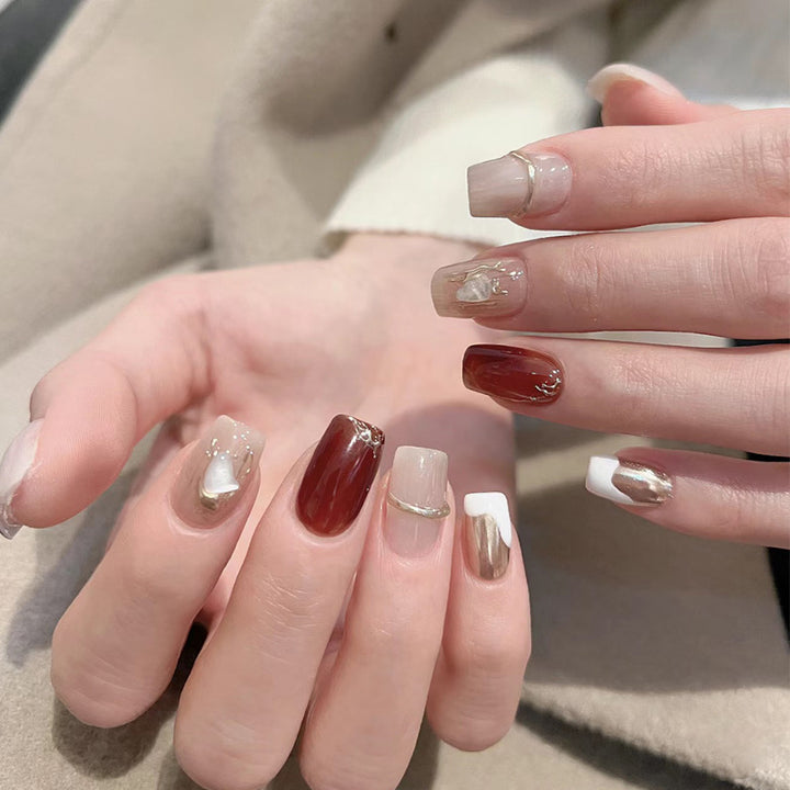 Decorative Press-On Nail Art Set Stornfield