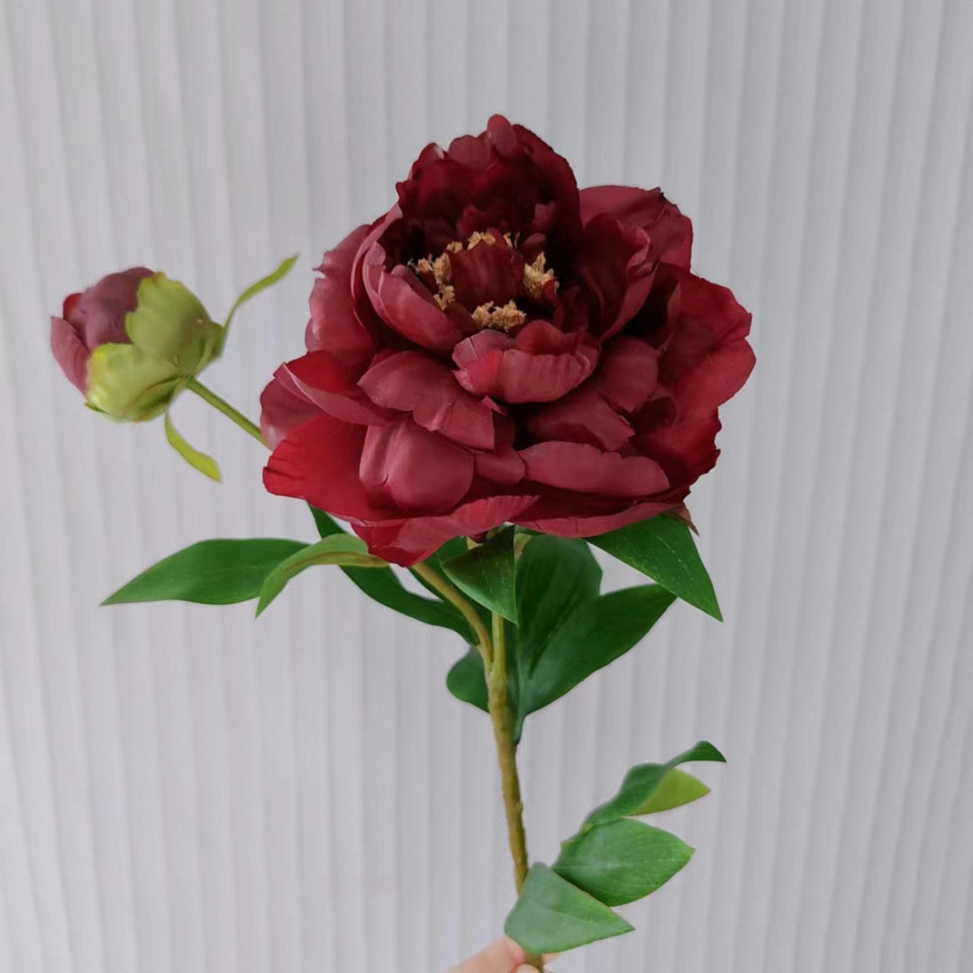 Premium Artificial Peony Stem