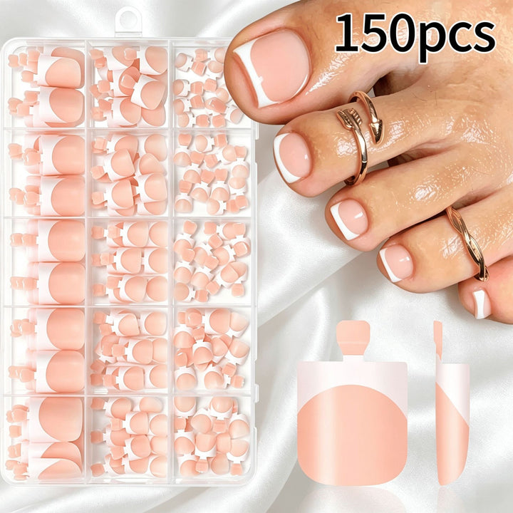 Premium French Tip False Nail Set Stornfield