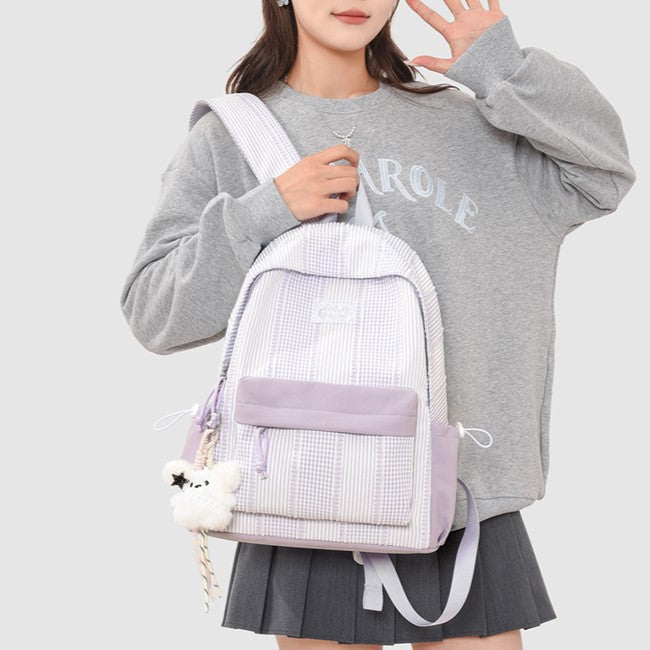 Stylish Striped Design Backpack Stornfield