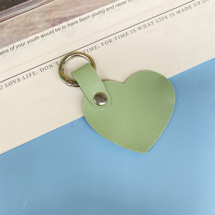 Premium Heart-Shaped Leather Keychain Stornfield