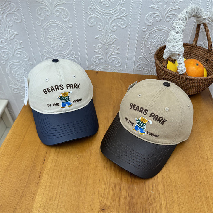 Unisex Embroidered Playful Bear-Themed Cap Stornfield