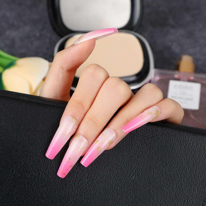 Elegant artificial nails with gold accents Stornfield
