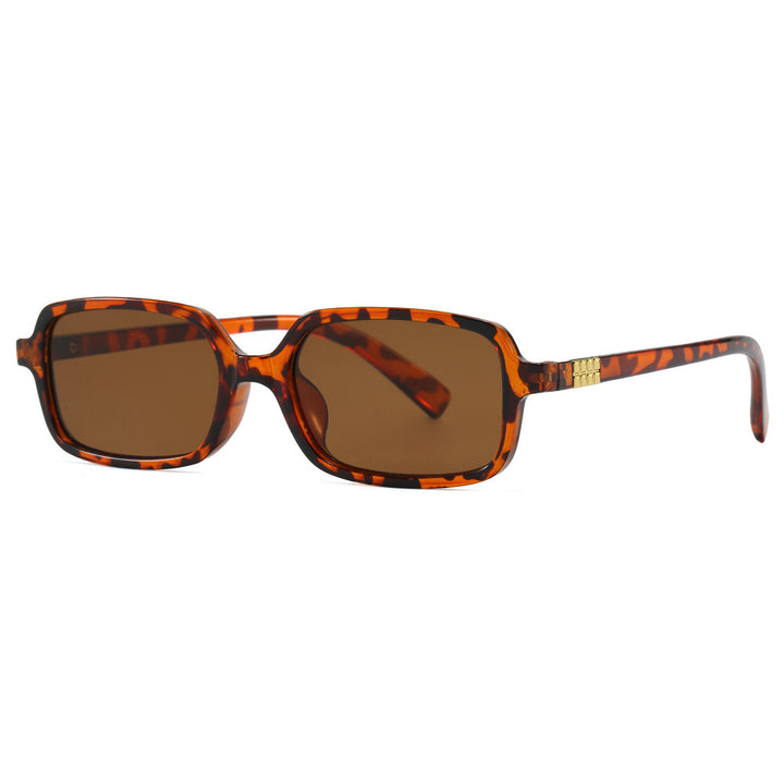 Women's fashionable square glasses with elegant plastic frame and gold accents Stornfield