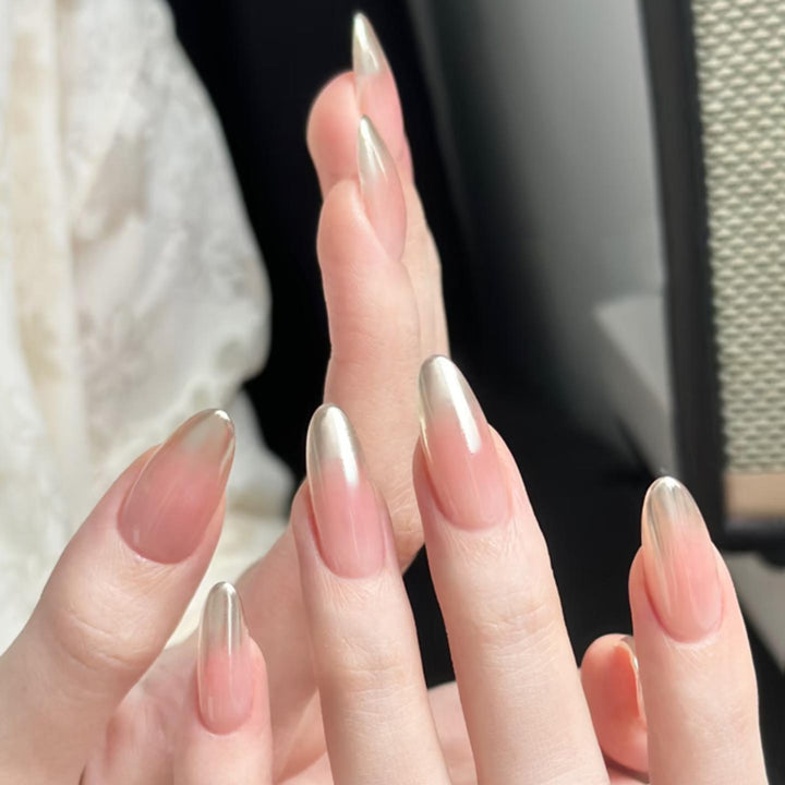 Exquisite Nail Extensions with Elegant Gradient and Glossy Tips Stornfield