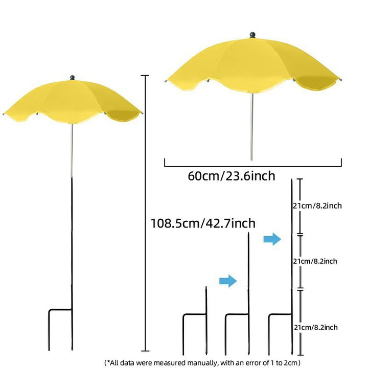 Women's sun protection umbrella with flexible tripod Stornfield