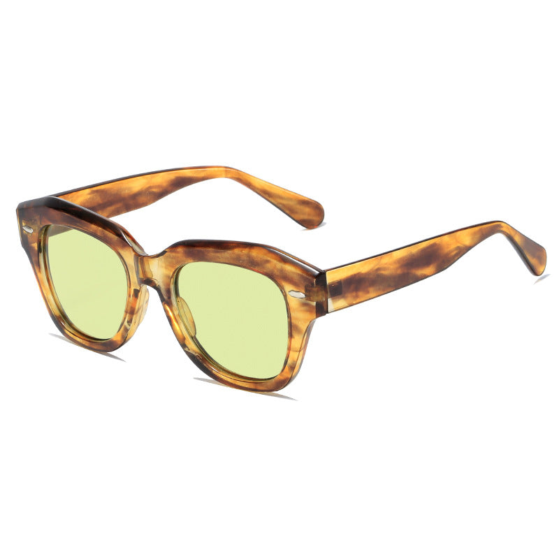 Women stylish sunglasses in modern design with transparent frame Stornfield
