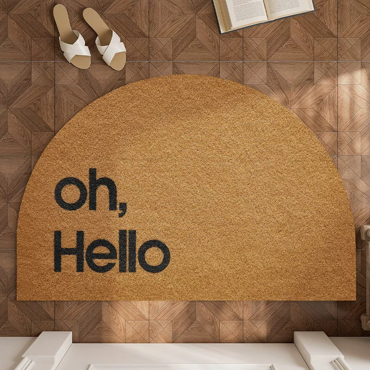 Half-Circle Coir Door Mat