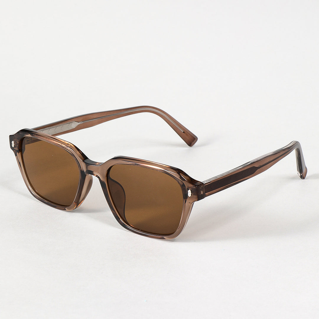 Women's rectangular sunglasses with trendy transparent frame Stornfield