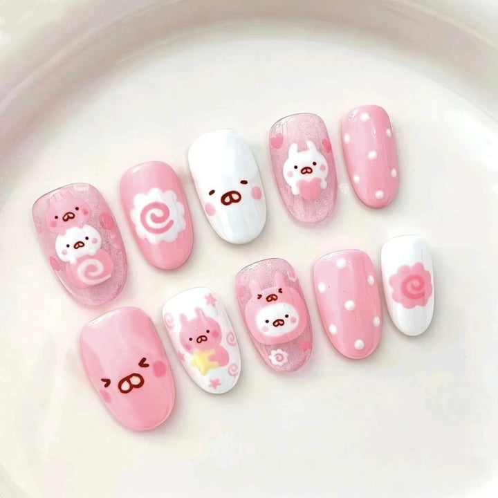 Creative Cartoon Press-On Nail Art Stornfield