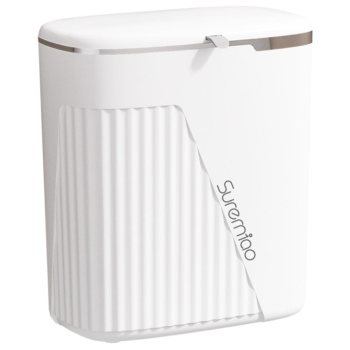 Women compact wall waste bin with lid and odor-tight system Stornfield