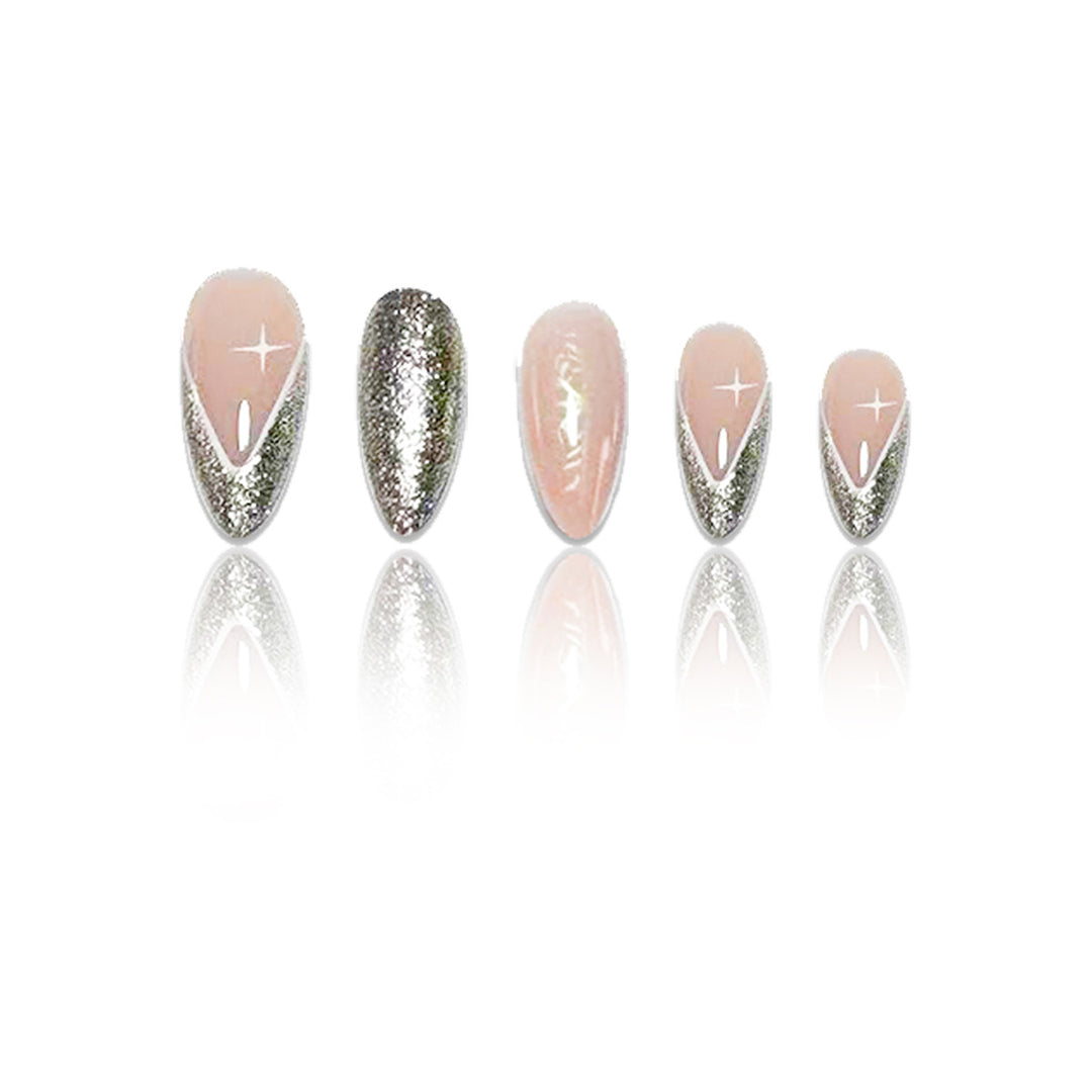 Elegant Stiletto Glitter Nail Enhancements Stornfield