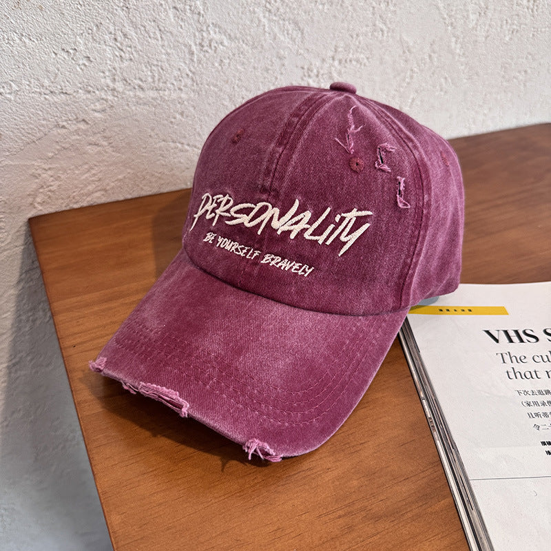 Women's Distressed Denim Adjustable Cap Stornfield