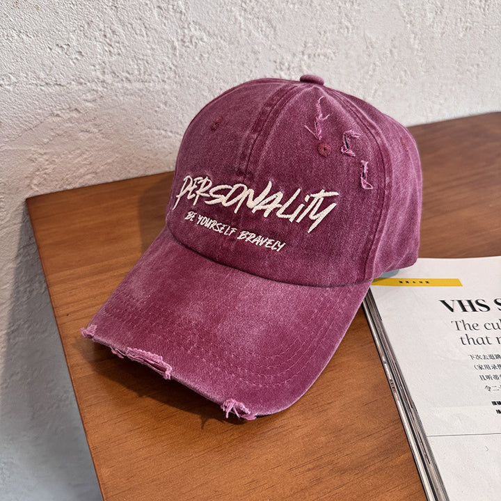 Women's Distressed Denim Adjustable Cap Stornfield