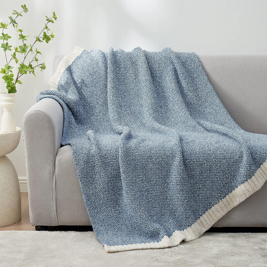 Soft Textured Throw Blanket