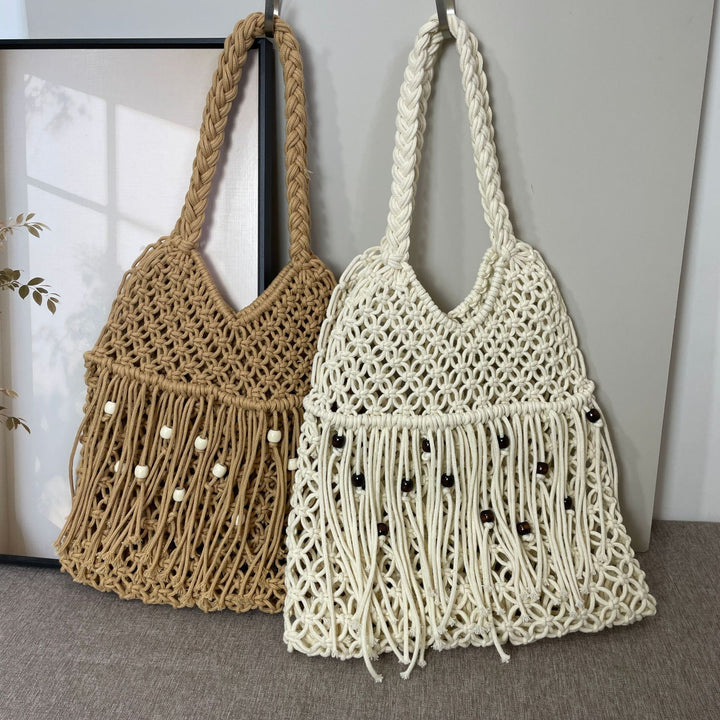 Macrame Crossbody Bag with Tassels Stornfield