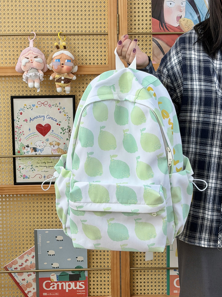 Playful Apple-Patterned Backpack Stornfield