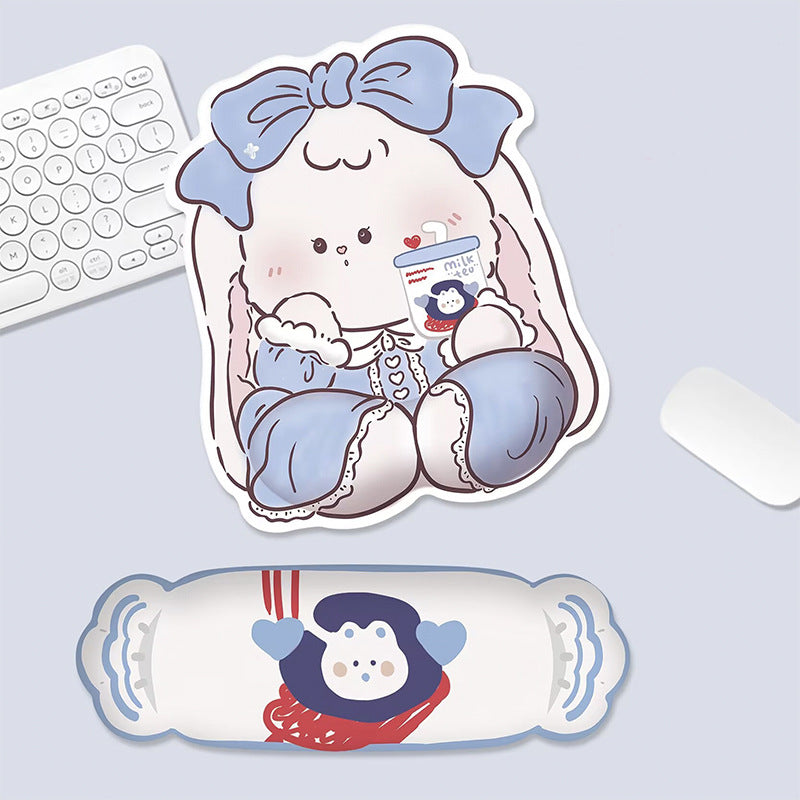 Cute Cartoon Bunny Mouse Pad