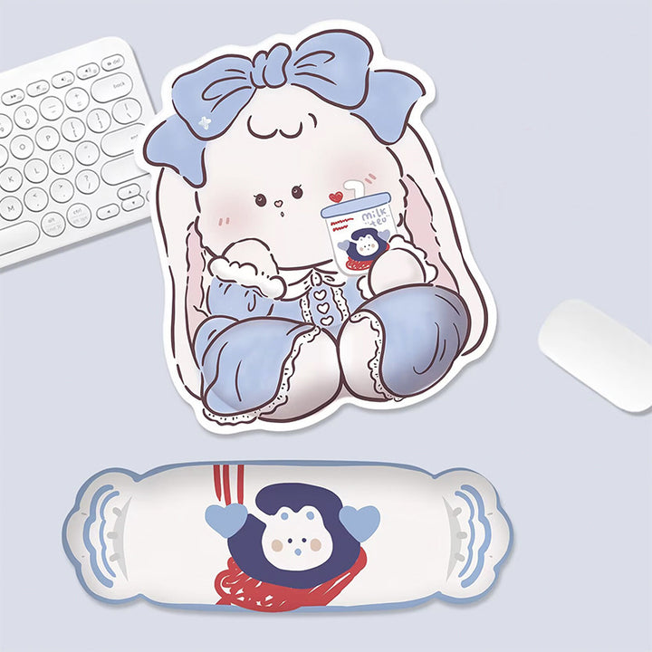 Cute Cartoon Bunny Mouse Pad