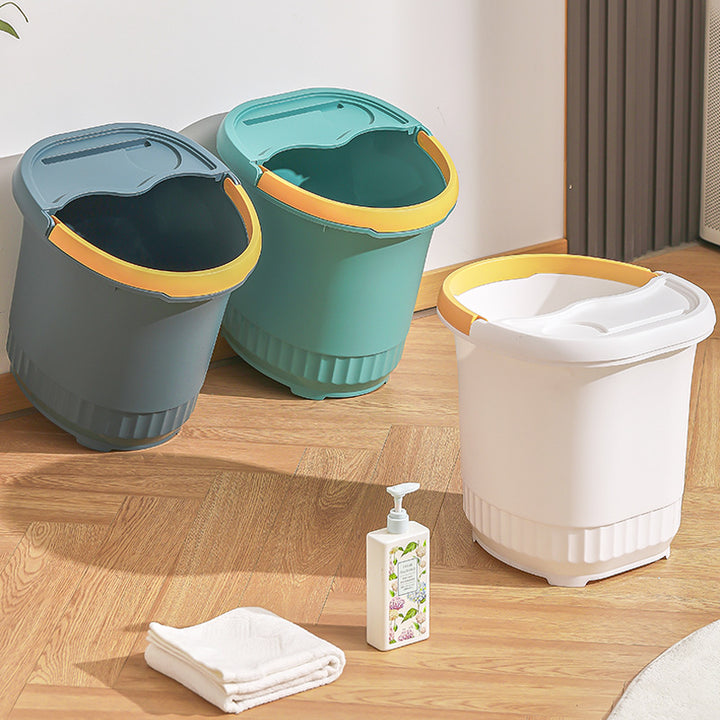 Women's practical and elegant storage bucket with ergonomic handle Stornfield
