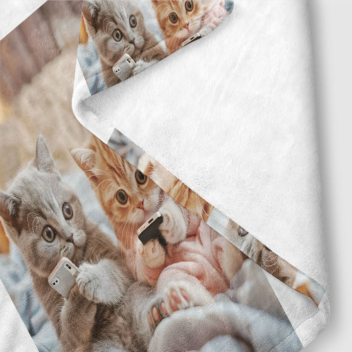 Music-Themed Fleece Blanket