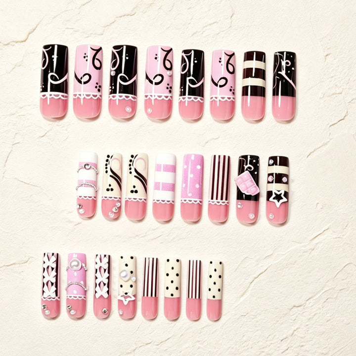 Elegant Artistic Nail Wraps Stornfield