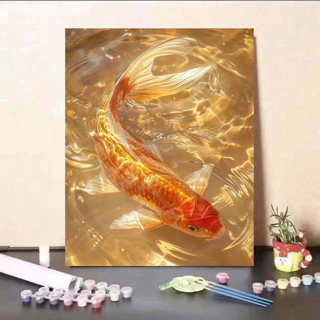 DIY Koi Fish and Water Lily Painting Kit Stornfield